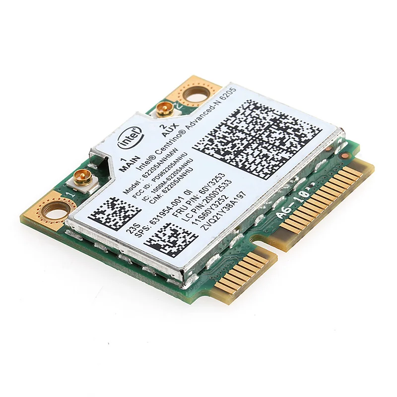 Intel 6205 Двухдиапазонная 300M беспроводная Wifi Мини карта PCI-E Wlan для hp 8470W 8570W