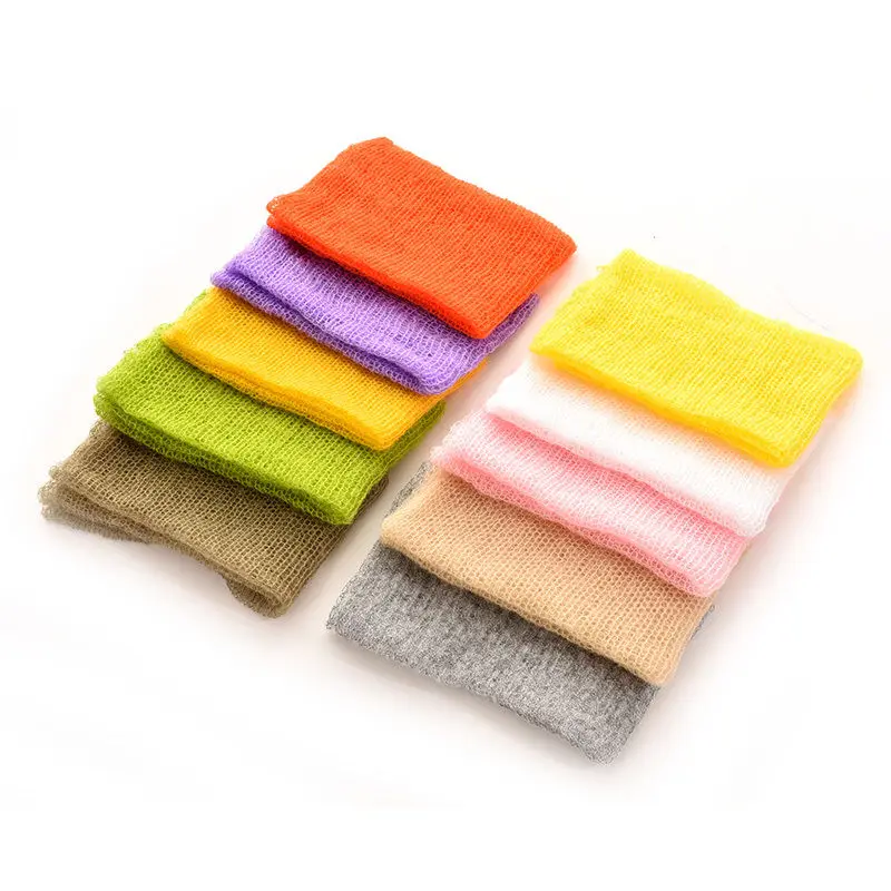 1Pcs Newborn Photography Wraps Handmade Flower Headband Mohair baby photography props Baby Photo Accessories | Детская одежда и