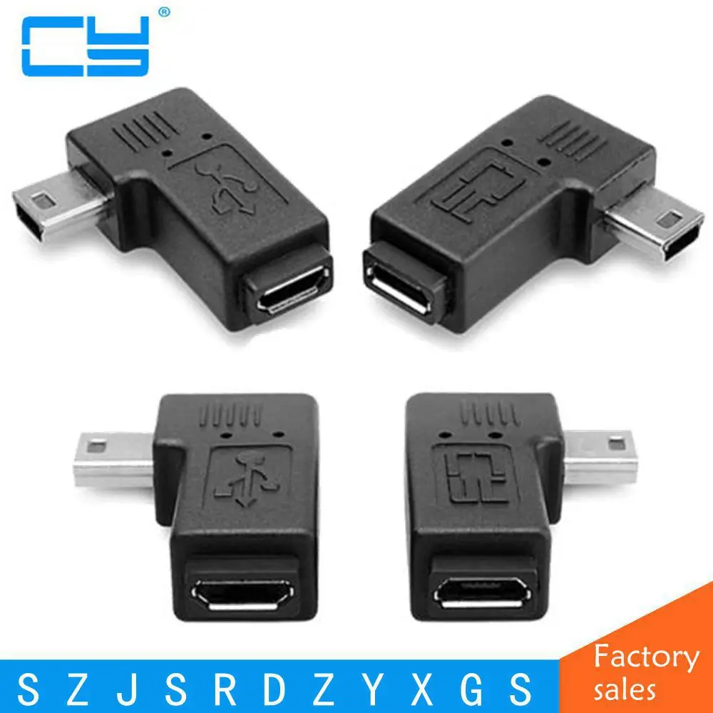 Высококачественный переходник с Mini USB штекер на Micro гнездо B M/F адаптер конвертер