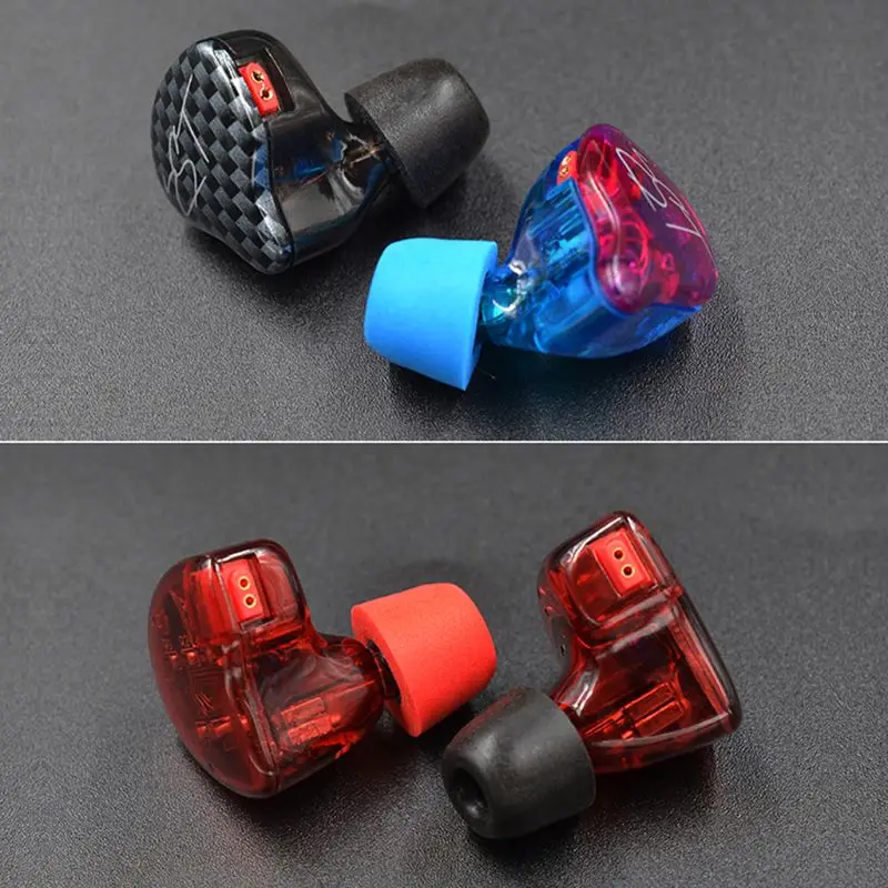 KZ оригинальные вспененные амбушюры с эффектом памяти 3 пары шумоизоляционные