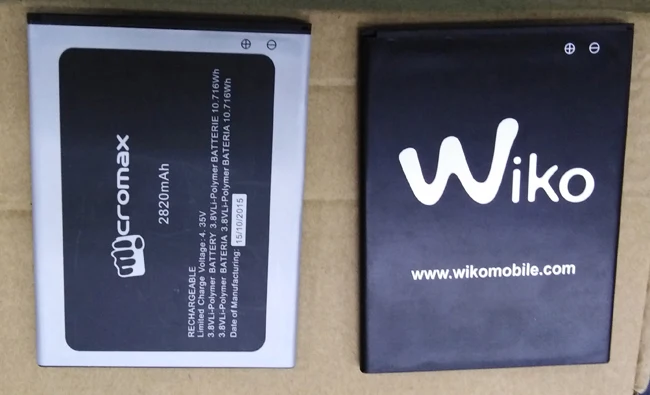 Аккумулятор 2820 мА · ч 3 7 В для Wiko коньков FAB 4G мобильный телефон аккумулятор