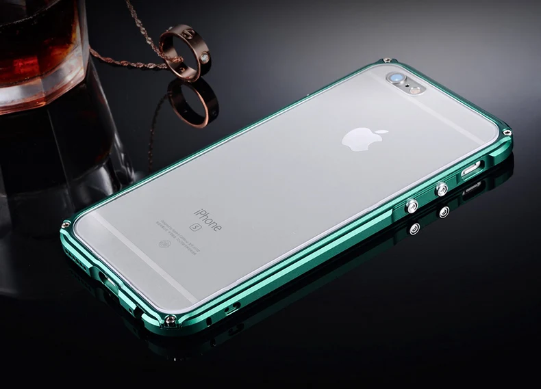 Металлический бампер чехол для iphone 8 чехол Алюминий Рамка для iphone 8 7 Плюс Прозрачный задняя крышка Coque для iphone 7 металл пластмасс случае