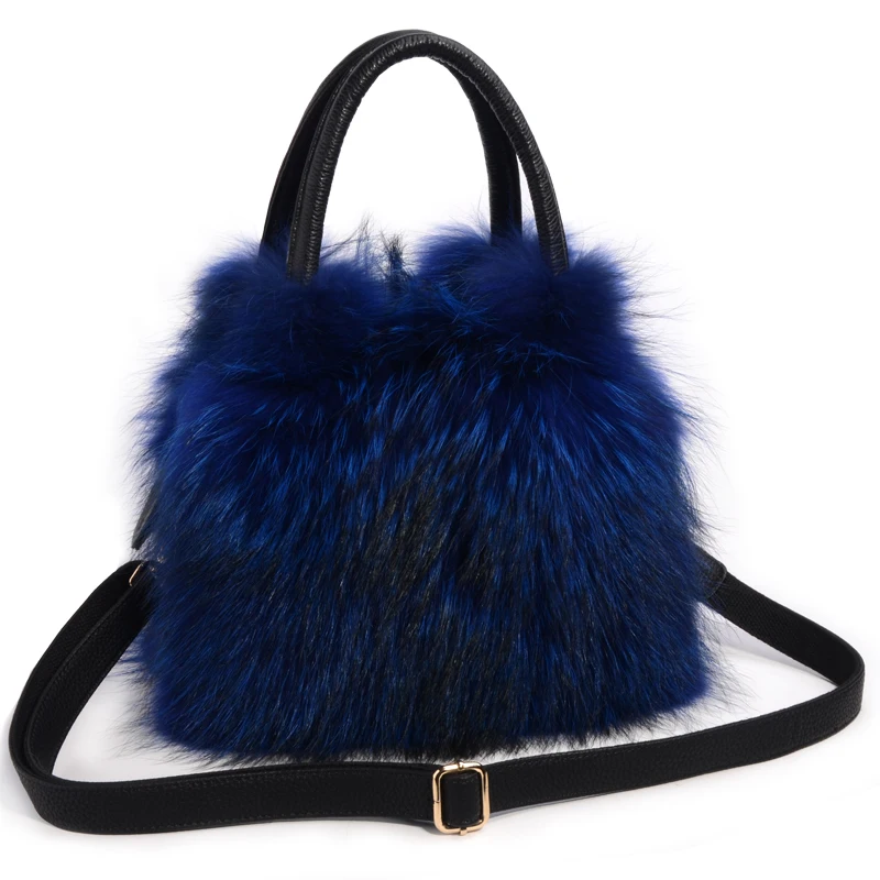 Роскошные сумки из лисьего меха женская кожаная сумка рюкзак для работы