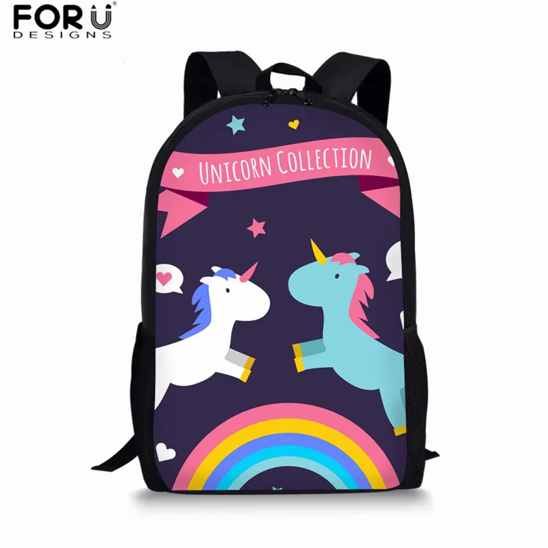 Z5048C FORUDESIGNS рюкзак с единорогом Kawaii школьные сумки для девочек-подростков розовый рюкзак Мультфильм Детский Рюкзак Японский Детский рюкзак - Цвет: Z5048C