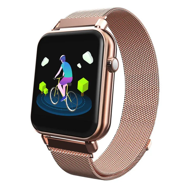 Gold steel Смарт-браслет ONEVAN Y6 Pro, динамический пульсометр, измеритель артериального давления, кислородный монитор, умный Браслет, IP67, фитнес-трекер, умные часы - Цвет: Gold steel