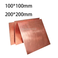 1pc 99 9 copper sheet plate diy handmade material pure copper tablets diy material for industry mould or metal art 100x100mm