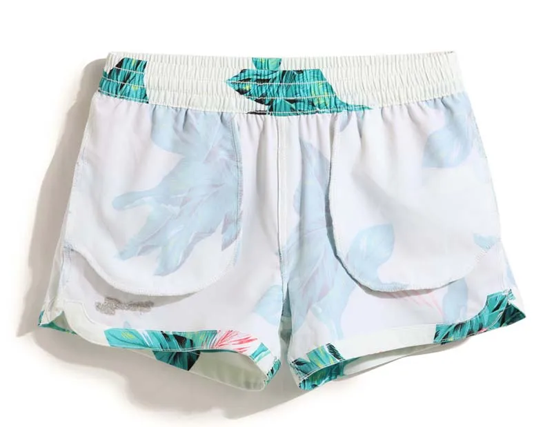 2018 летние пляжные шорты WomenSwimwear бикини женский с цветочным принтом мини Гавайи