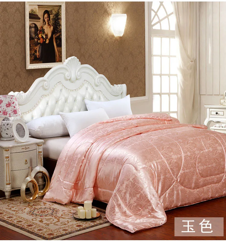 2018 Роскошное Одеяло из натурального шелка тутового шелкопряда хлопчатобумажная