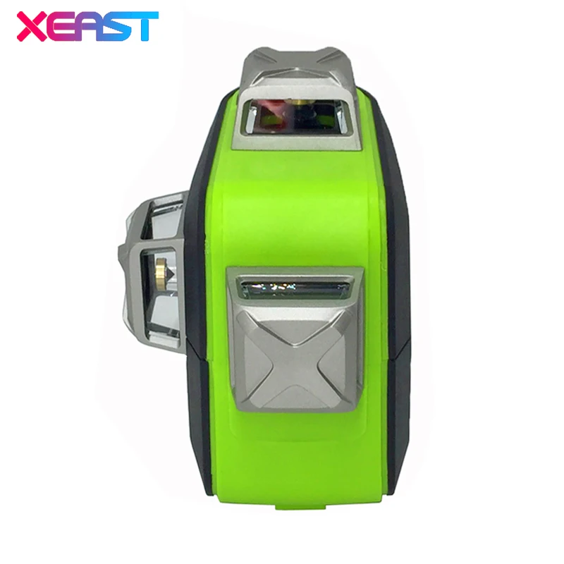 XEAST XE-93TG 12 линий 3D зеленый лазерный уровень литиевая батарея самонивелирующиеся Горизонтальные и вертикальные поперечные линии можно использовать приемник