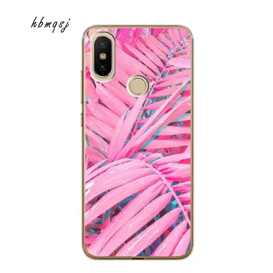 Fashion case for xiaomi mi a2 lite silicone soft clear ocean pineapple coconut cool mobile phone back cover |