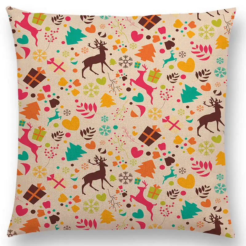 Горячая Распродажа Рождественская елка подарок Олень Снежинка мини печатные