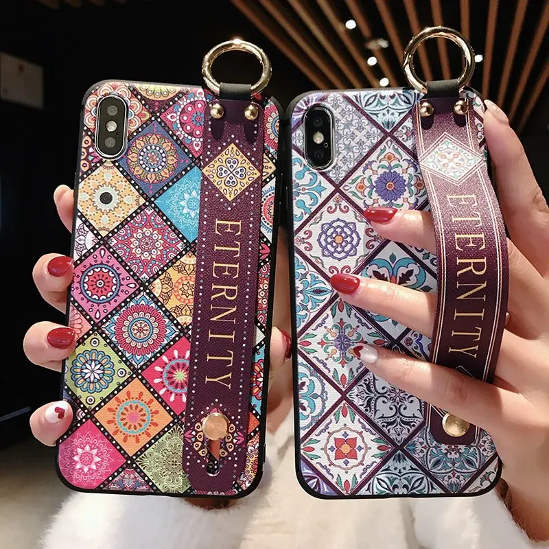 Мягкий чехол с ремешком на запястье для Huawei Mate 20 Pro P20 Lite Nova 3 3i P Smart Plus Honor 7A 9 Чехол