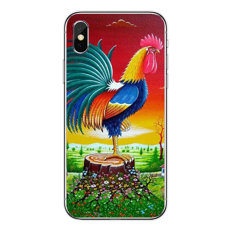 Смарт-курицы из мультика Мягкий ТПУ силиконовый чехол для iphone 6 S 8 Plus X 10 4S 5C XS Max 5s SE