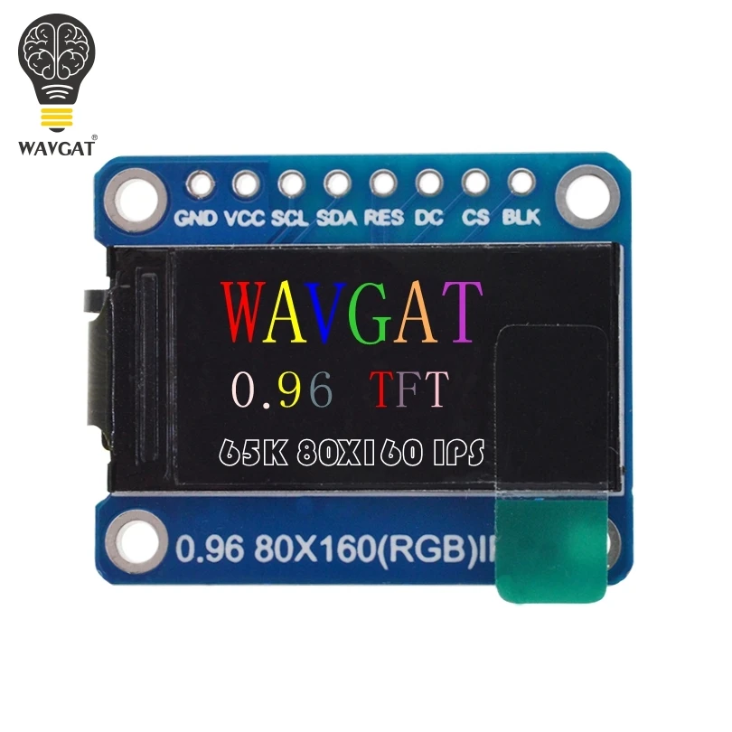 WAVGAT TFT дисплей 0 96/1 3 дюйма ips 7P SPI HD 65K полноцветный ЖК модуль ST7735 / ST7789 Привод IC 80*160