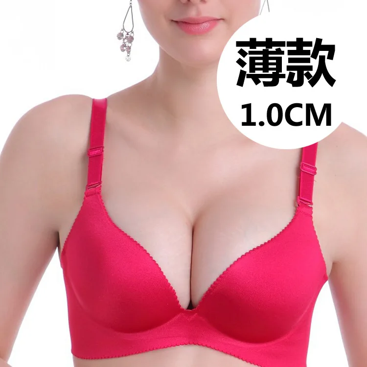 

Sexy Deep U Cup Bra For Women Push Up bra one piece Lingerie Seamless Wire Free Bra big size gather breast support chest bra