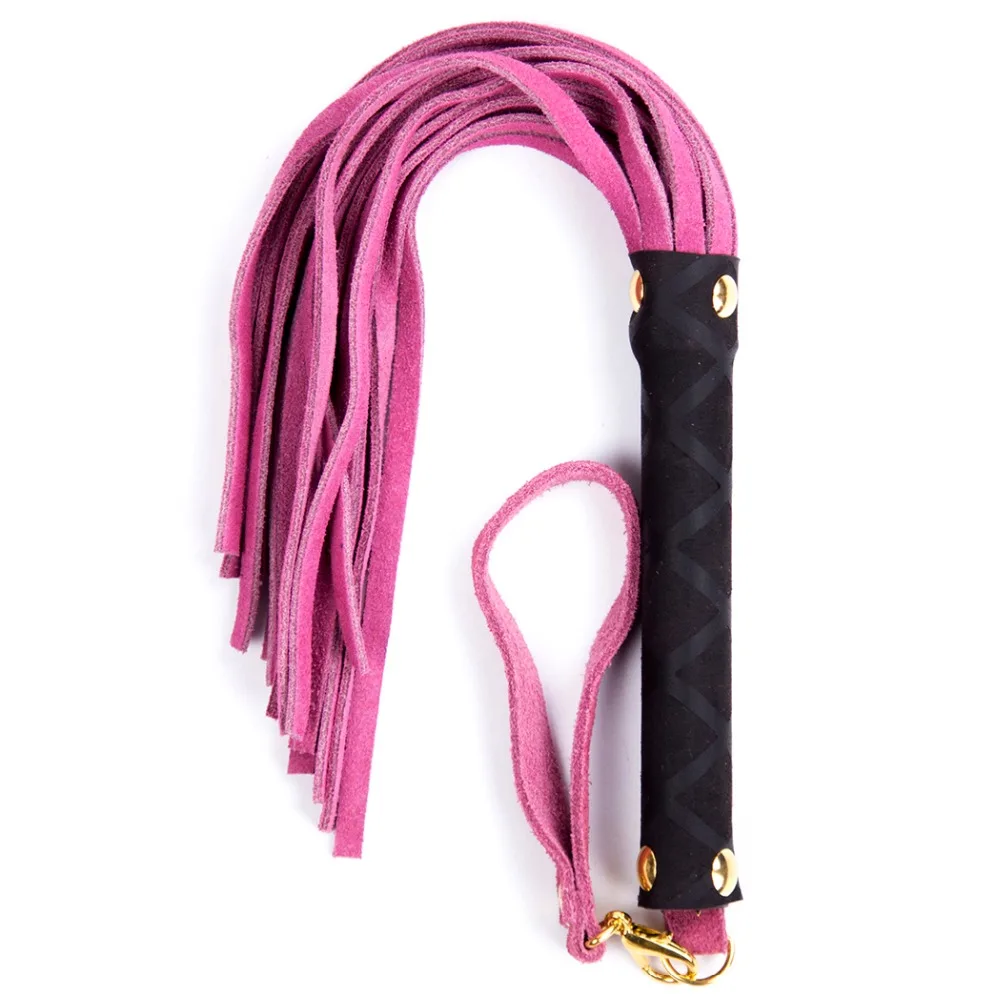 27 см из натуральной кожи порка кисточкой Whip взрослых раб SM игры пощечину ремень