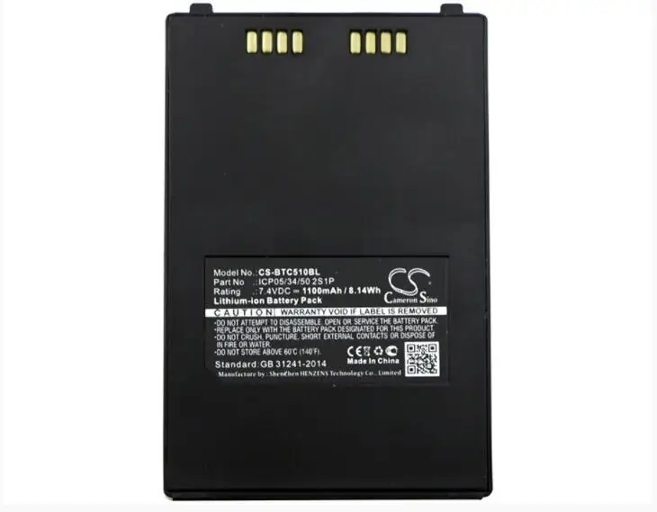

Cameron Sino 1100mAh battery for BITEL IC 5100 IC5100 ICP05/34/50 2S1P Payment Terminal Battery
