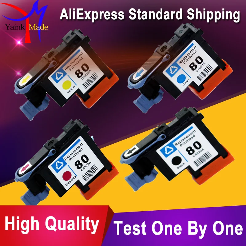 1 комплект C4820A C4821A C4822A C4823A для HP80 печатающая головка HP 80 Designjet 1000 1000plus 1050 1055