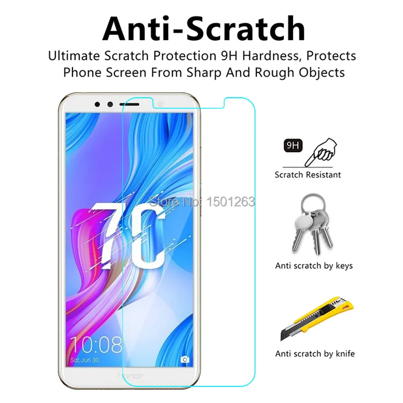 Закаленное стекло для huawei Honor 7C AUM-L41 Русская версия 5 7 &quotзащитный чехол экрана