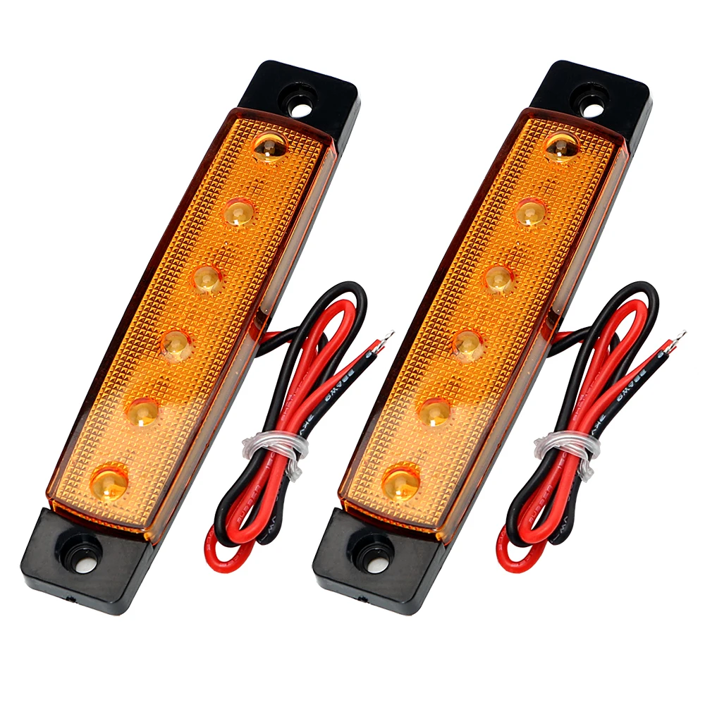 Светодиодные Боковые указатели поворота для грузовика 2 шт. автомобиля