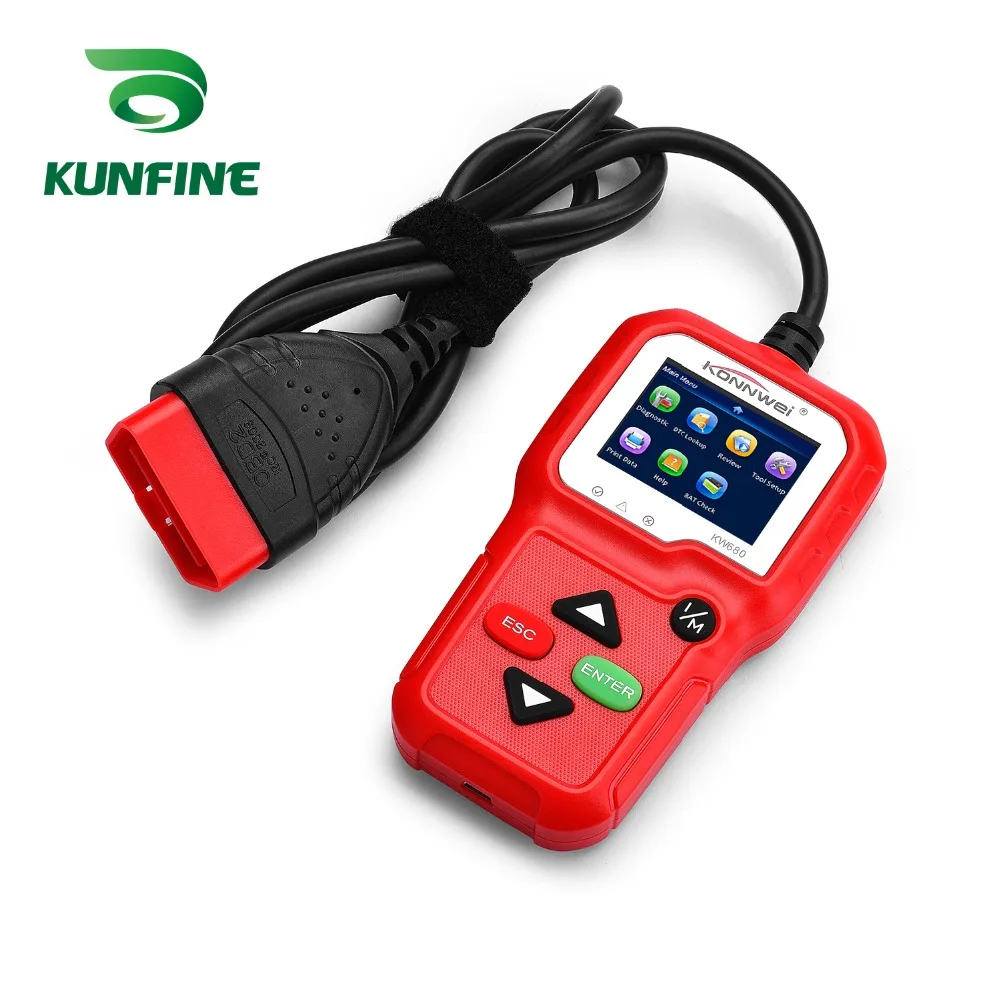 Автомобильный диагностический сканер KW680 полнофункциональный OBD2 Автосканер