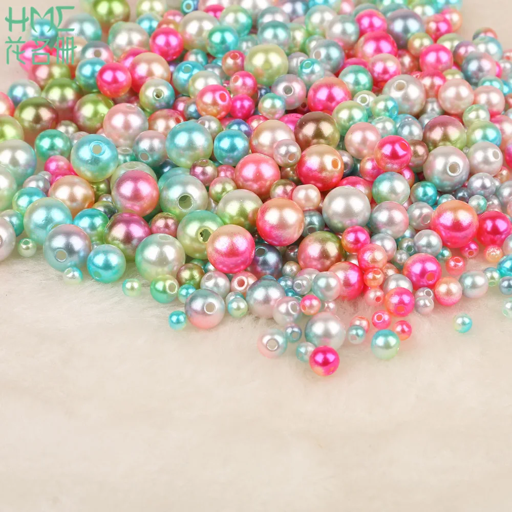 Бусины с имитацией жемчуга 4/6/8/10 мм 50 500 шт.|imitation pearl beads|pearl beadsspacer beads |