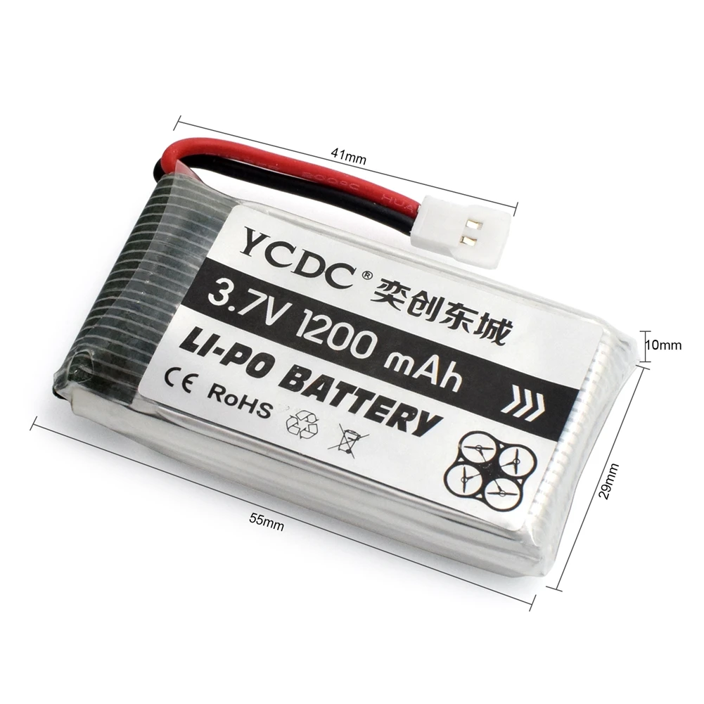 1200mAh 1200mAh 3,7 V Li-Po Lipo батарея для SYMA X5C X5SW X5C-1 X5SC JJRC H37 Топ RC Квадрокоптер Дрон батарея для Дрон SYMA - Цвет: 1200mAh