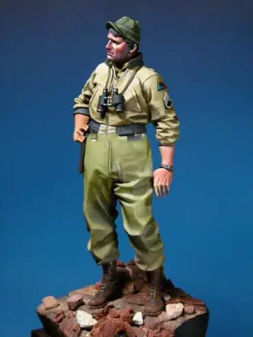 1/18 resin смола фигура Второй мировой войны США танкер солдат 90 мм