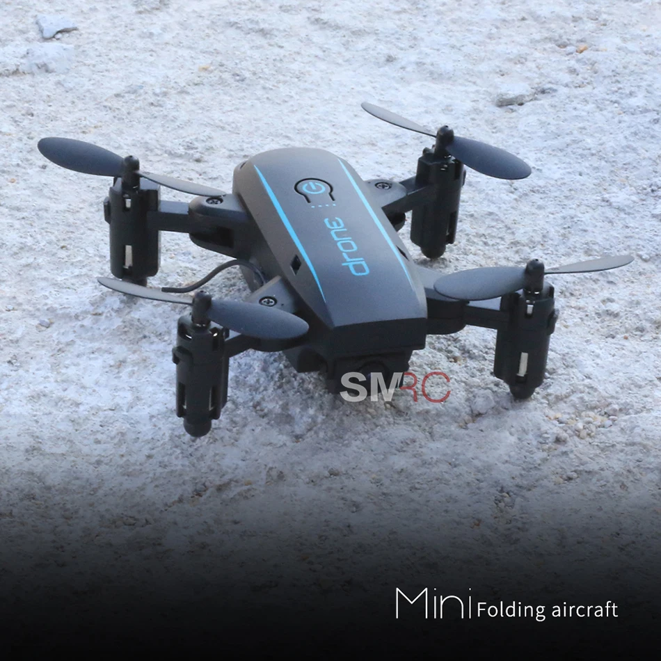 SMRC мини-Квадрокоптер карманные Дроны с камерой HD маленькая Wi-Fi шахты RC самолет Квадрокоптер гонки RC вертолет eachice S9 Дрон с камерой 4 K