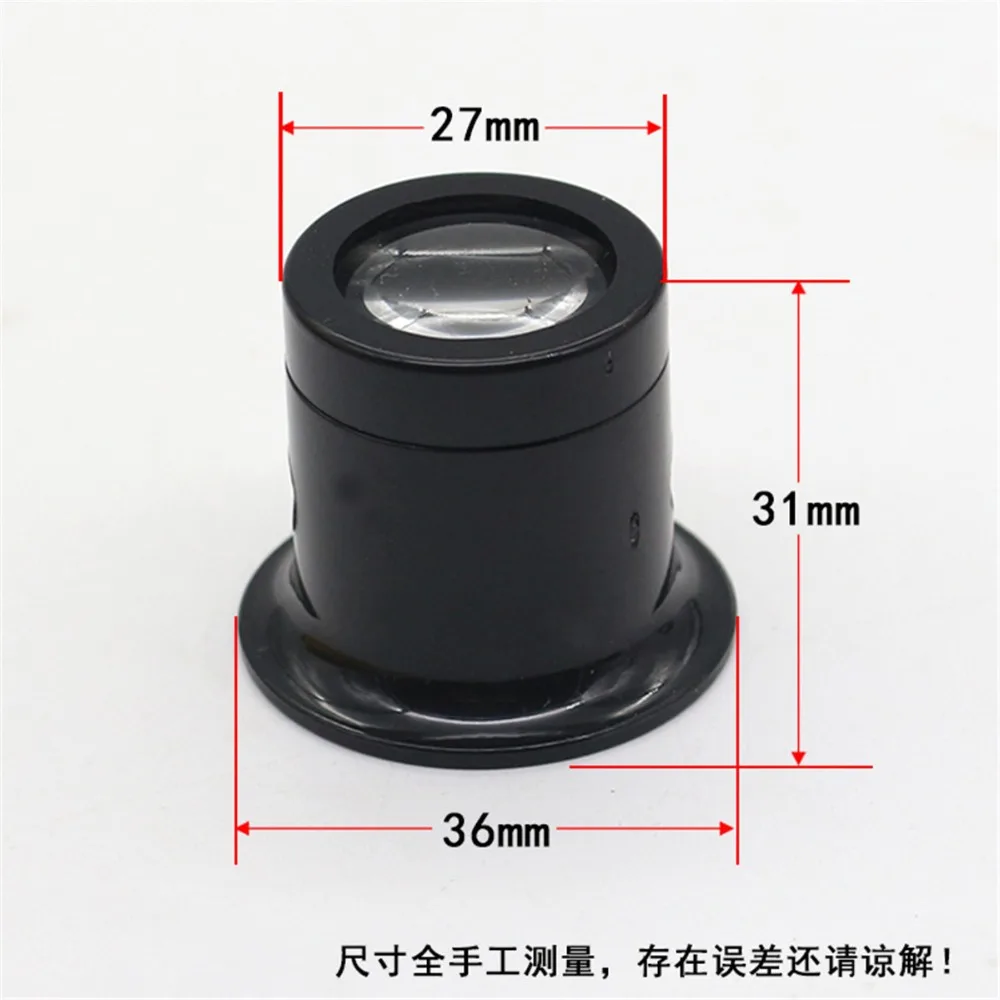 Ручной 10X монокуляр увеличительное стекло лупа объектив ювелирный часы Лупа