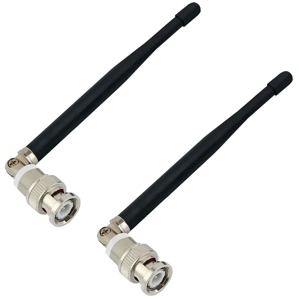 Новая пара UHF 1/4 волна BNC антенна для беспроводного микрофона 400 900 МГц|Микрофоны| |