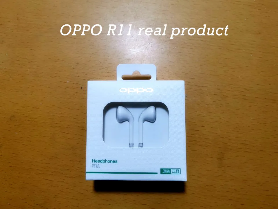 Коробка для хранения наушников OPPO R11 подарок с разъемом 3 5 мм проводные наушники