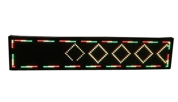 P10 Открытый RGB светодиодный дисплей экран вывеску сообщение 16*80 пикселей