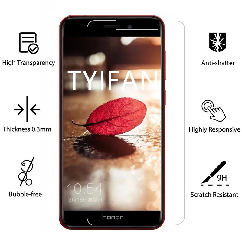 2 шт. закаленное стекло для honor 6c pro Защитное экрана протектор huawei 6 c c6 6cpro Защитная