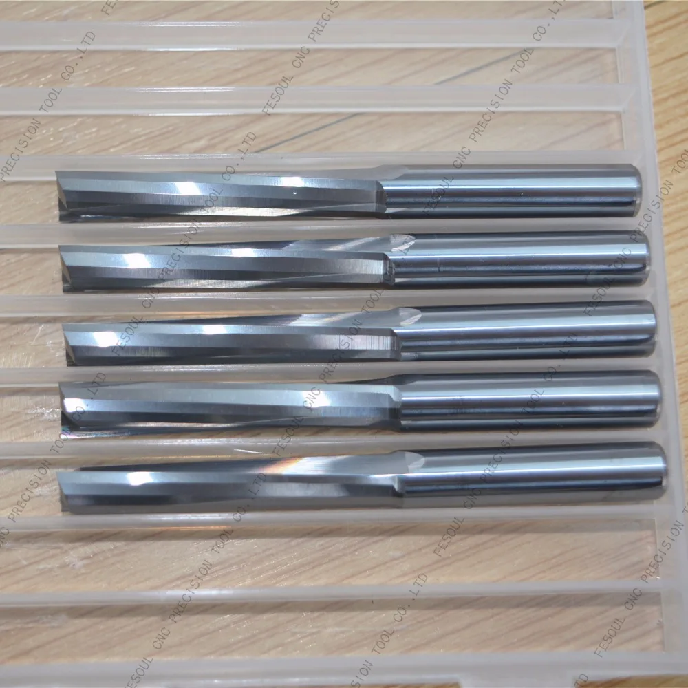 Концевая фреза с 2 прямыми канавками фрезерный станок ЧПУ твердосплавный