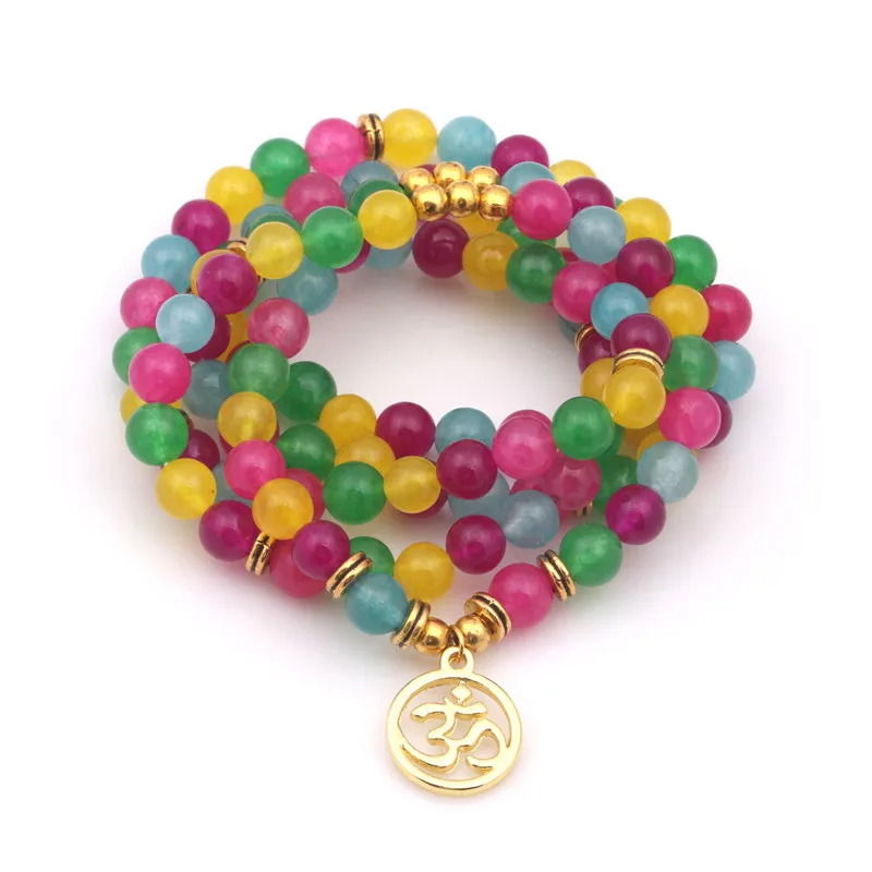 7 Чакр 108 бусин браслеты тибетский Будда молитва браслет для медитации женщин
