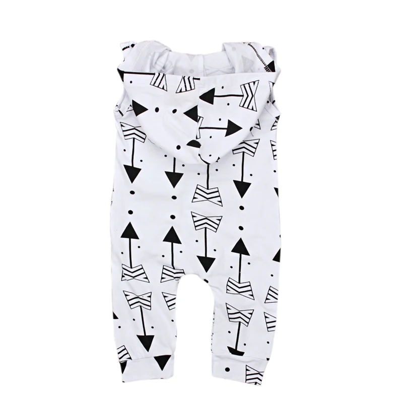 Детский комбинезон со стрелками без рукавов на молнии|Ромперы| |