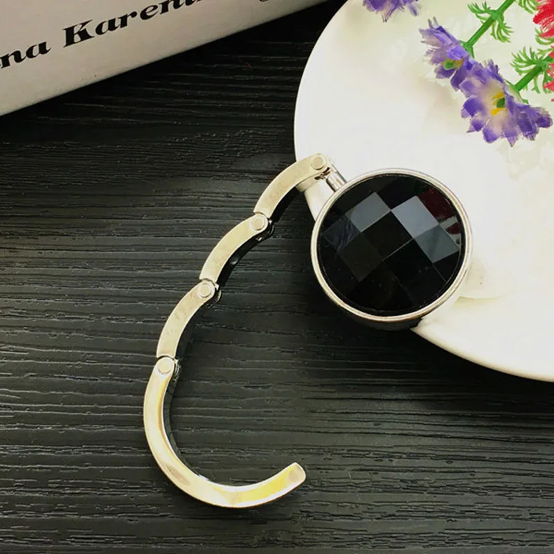 Folding Metal Bag Hanger Creative Bags Accessories Circle Shape Acrylic Hanging Drop Women Supplies | Дом и сад