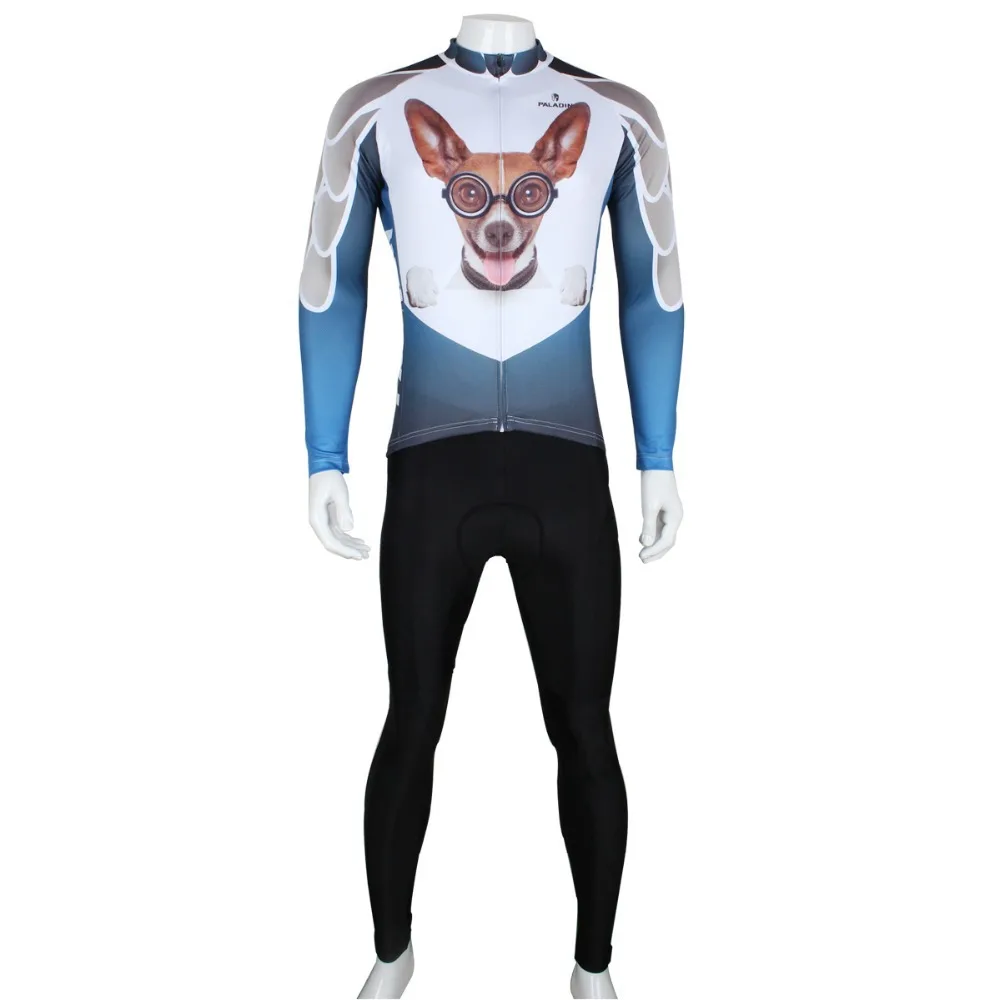 PALADIN &quot 3D Puppy Mens Long Sleeve Cycling Jersey Bike Shirt Clothing | Спорт и развлечения