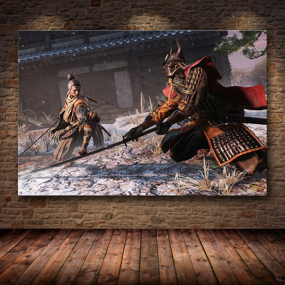 12 Без рамы Плакат Украшение живопись Sekiro: Тени умрёт дважды на HD холсте Живопись Искусство - Цвет: 12