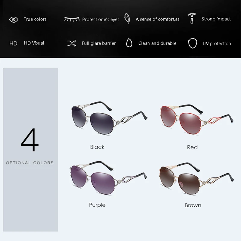 banned womens hd polarized fashion sunglasses hot sell newest brand name lens feminin diamond sun glasses vintage with gift box free global shipping