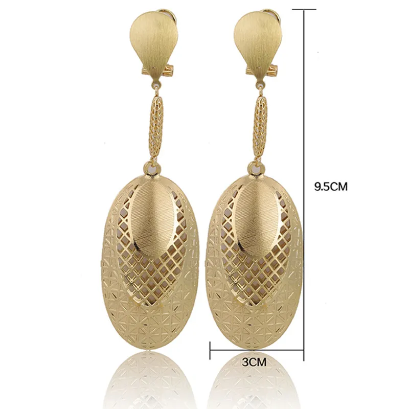 Fani 2021 золотые свадебные серьги модные серьги-капли оптовая продажа длинные