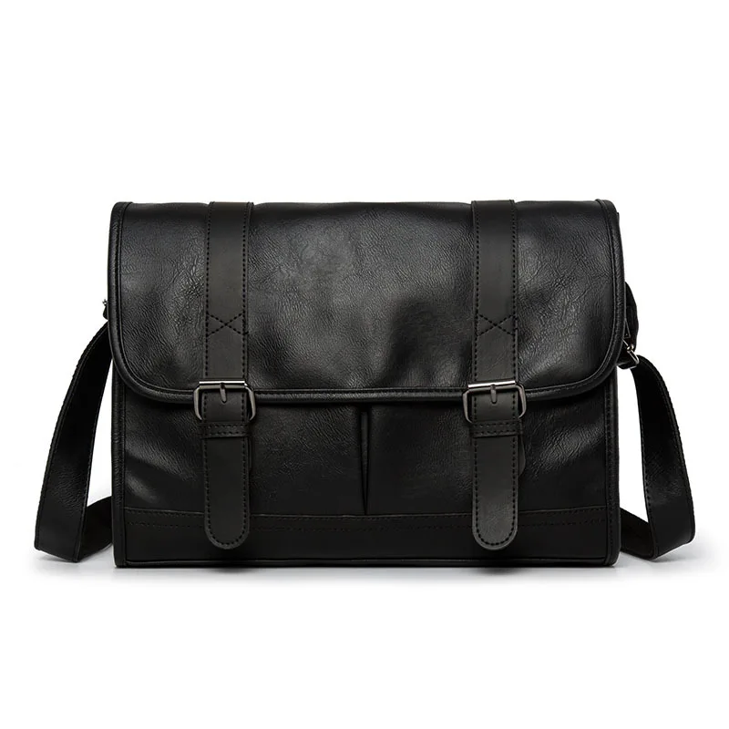 High Quality Leather Shoulder Bags Fashion Men Messenger Bag Small ipad Male Tote Vintage New Crossbody Men's Handbags |