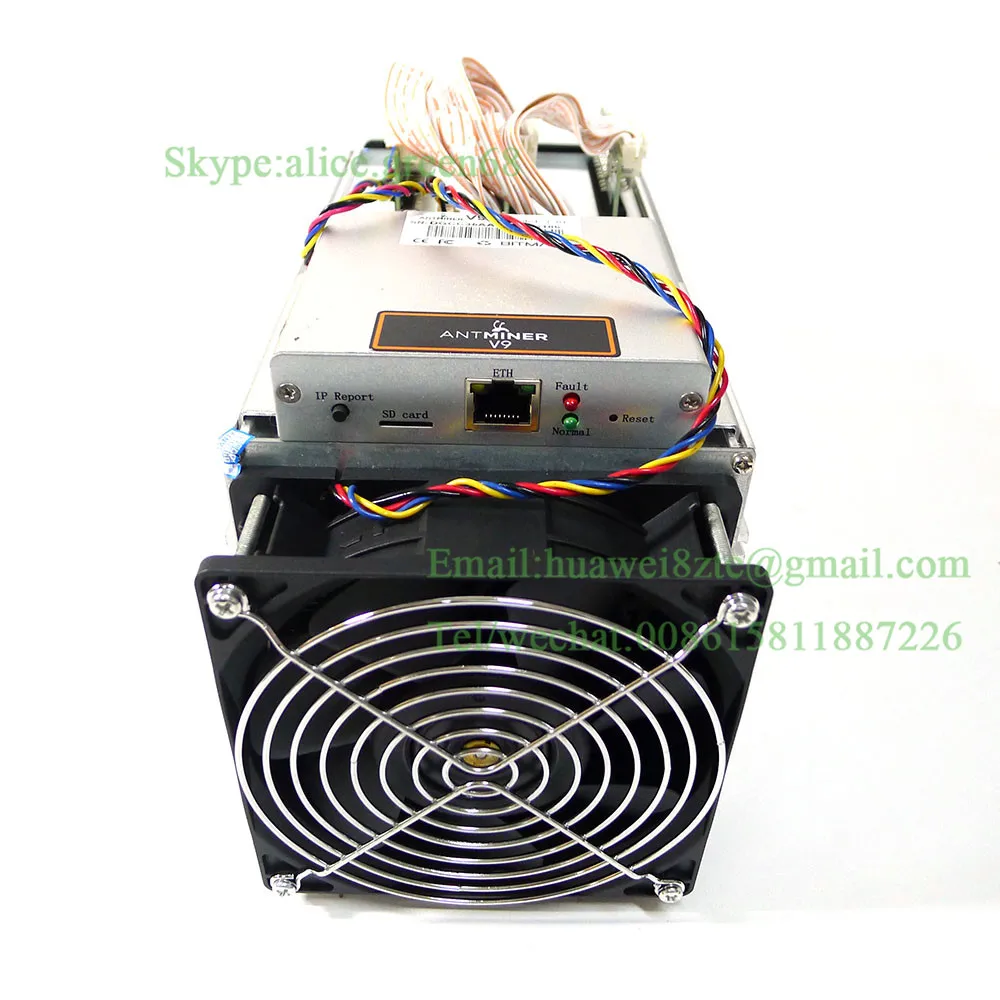 Абсолютно Antminer V9 4 T/S Bitcoin miner asic miner 16nm BTC BCC BCH горнодобывающая машина