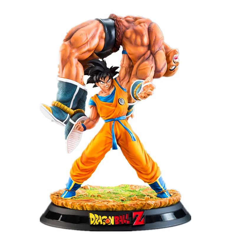 Аниме Dragon Ball Z Super Saiyan Son Goku VS наппа битвы сцены 1/6 смола статуя фигурка куклы G2385 - Цвет: Многоцветный