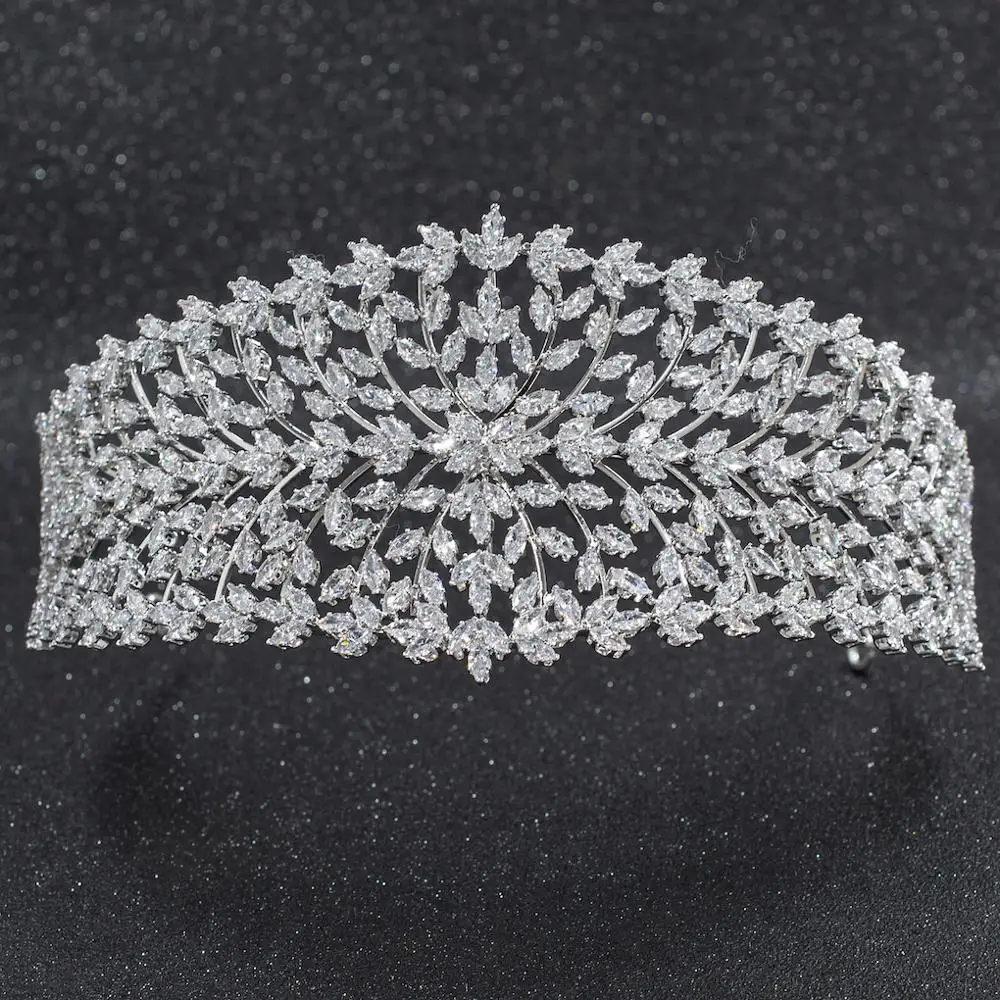 Новинка 2019 свадебная мягкая женская тиара с кристаллами и кубическим цирконием