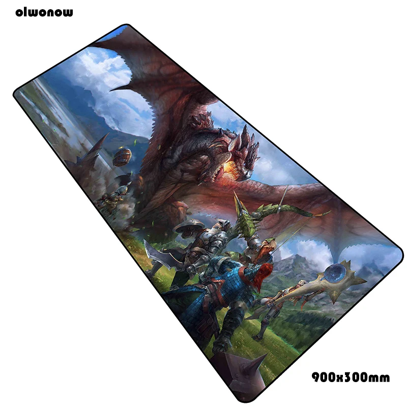 Monster hunter коврик для мыши 90x30 см коврики для мыши на день рождения игровой коврик для мыши геймер Domineering персонализированные коврики для мыши Клавиатура ПК pad
