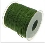light green 1 мм 100 ярдов/рулонная веревка макраме, атласные нейлоновые шнуры/веревка Kumihimo, китайский шнур с узлом, сделай сам, браслет, ювелирное изделие - Цвет: light green
