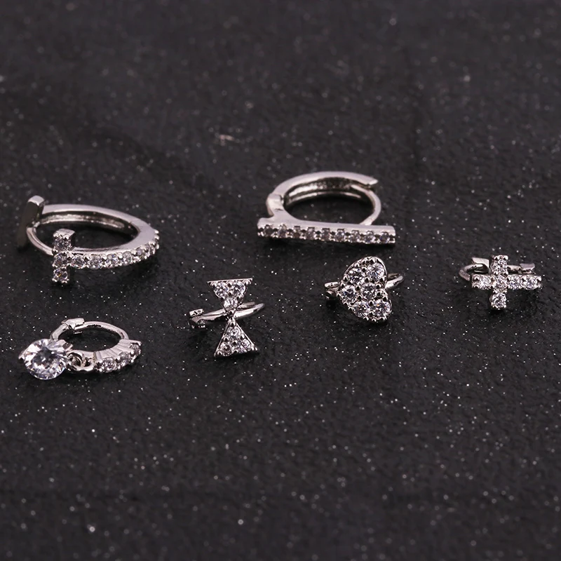Sellsets Новая мода 1 шт. элегантный кубический цирконий Tragus Daith Грач хряща кольцо для пирсинга ювелирные изделия