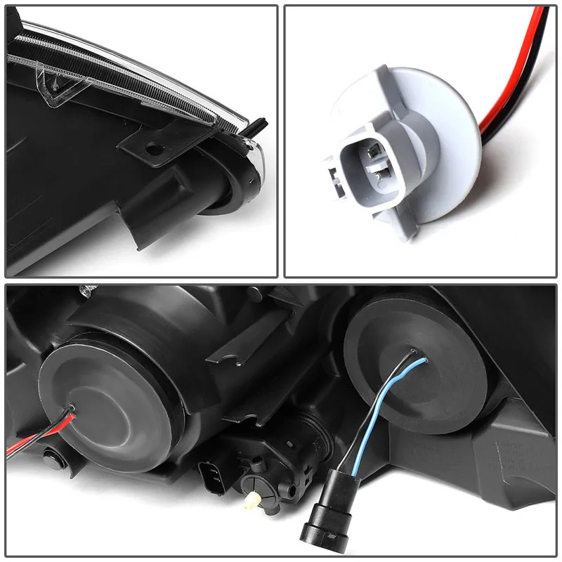 Передние фары для Toyota Camry 2010 2011 светодиодный фары в сборе DRL L+ R с желтым указателем поворота